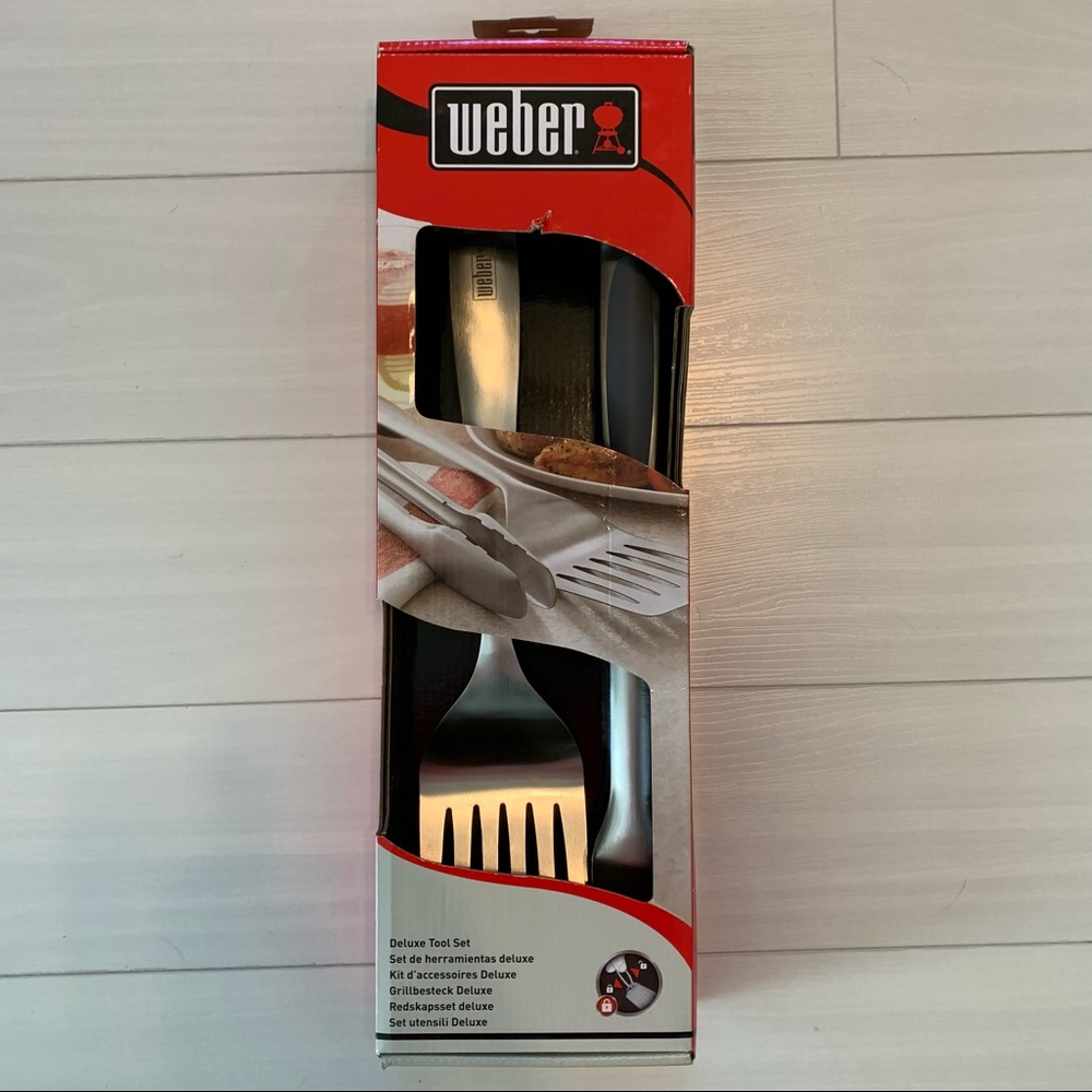 Weber Deluxe Tool Set for Barbecue